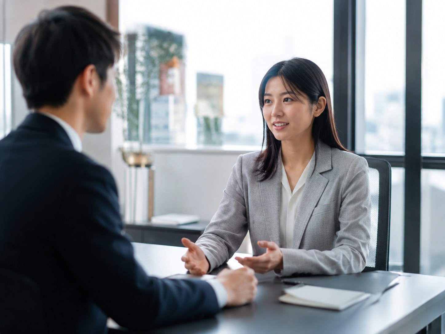 仕事の経験を言葉にする対話のイメージ
