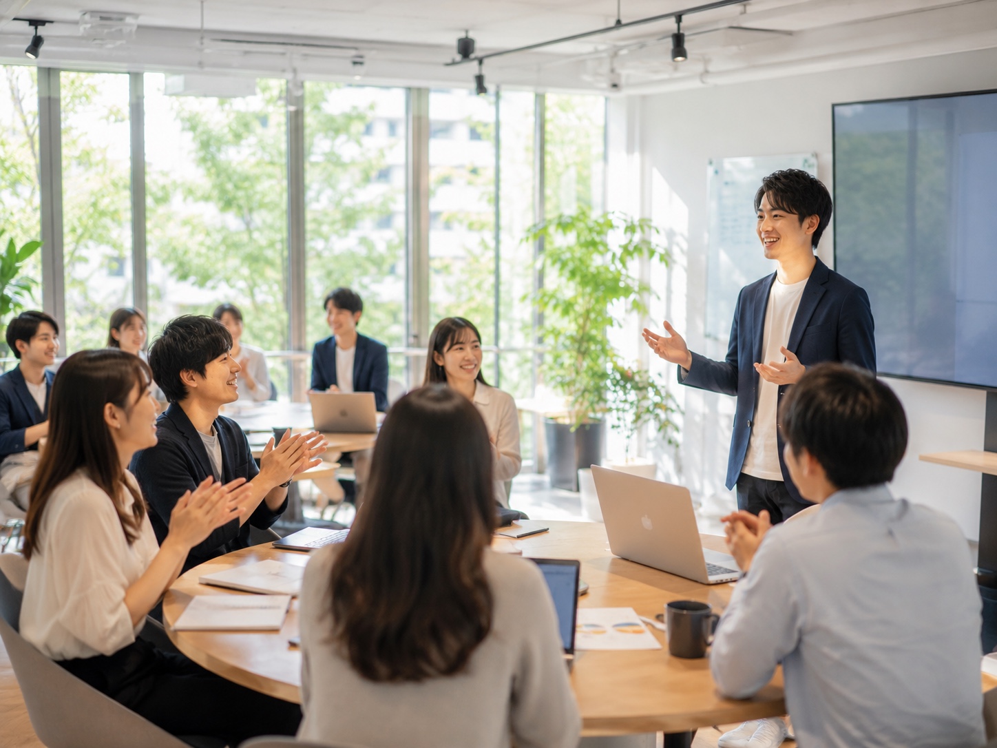 チームで目標を共有する活動イメージ
